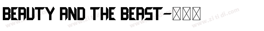 Beauty and the Beast字体转换